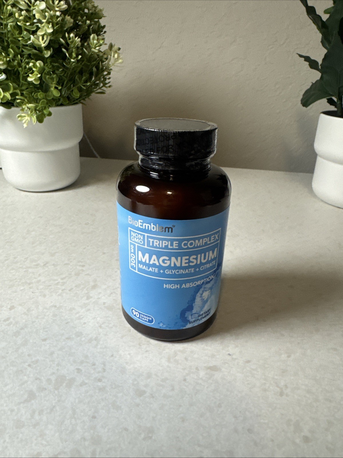 BioEmblem Triple Complex Magnesium Malate Glycinate Citrate 300mg 90 Vegan BioEmblem Triple Complex Magnesium Malate Glycinate Citrate 300mg 90 Vegan