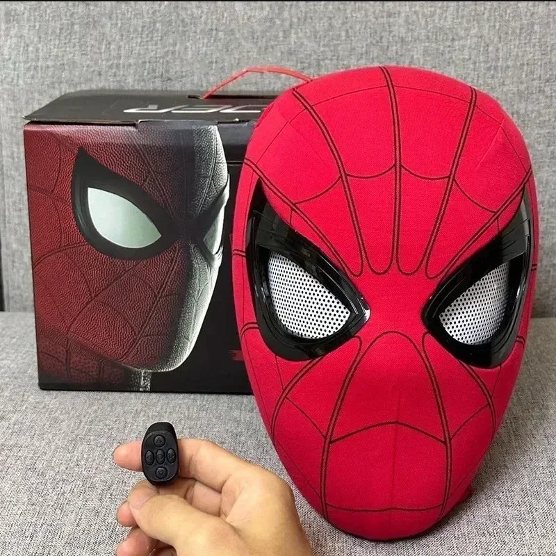 Marvel Spider Man Miles Morales Electronic Mask Moving Eyes Remote Control Cospl Marvel Spider Man Miles Morales Electronic Mask Moving Eyes Remote Control Cospl