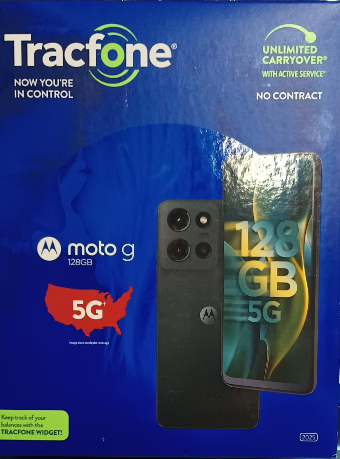 Tracfone Motorola 2025 Moto G 5G (128GB) - Gray