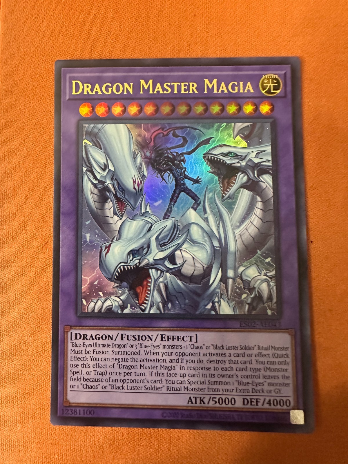 Asian English - Dragon Master Magia- Ultra- OCG Back - ES02- AE043- Unlim