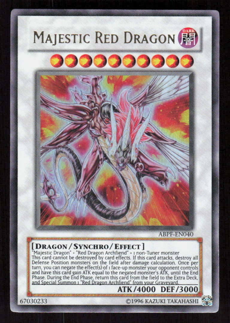 Yu-Gi-Oh Majestic Red Dragon ABPF-EN040 Unlimited Absolute Powerforce (NM)