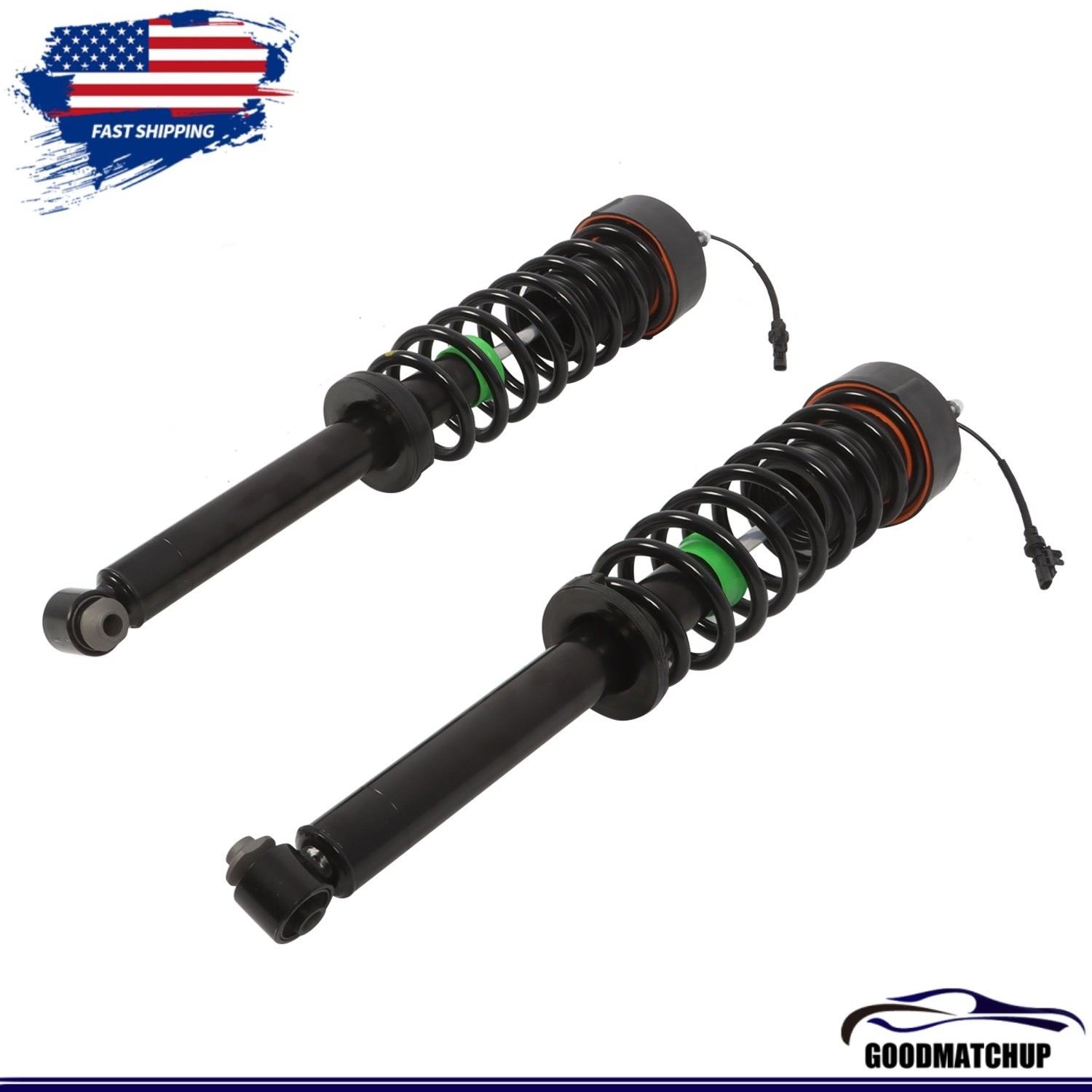 Pair Rear Shock Struts Assys w/ Magnetic 84130116 For Cadillac GM CT6 2016-2020