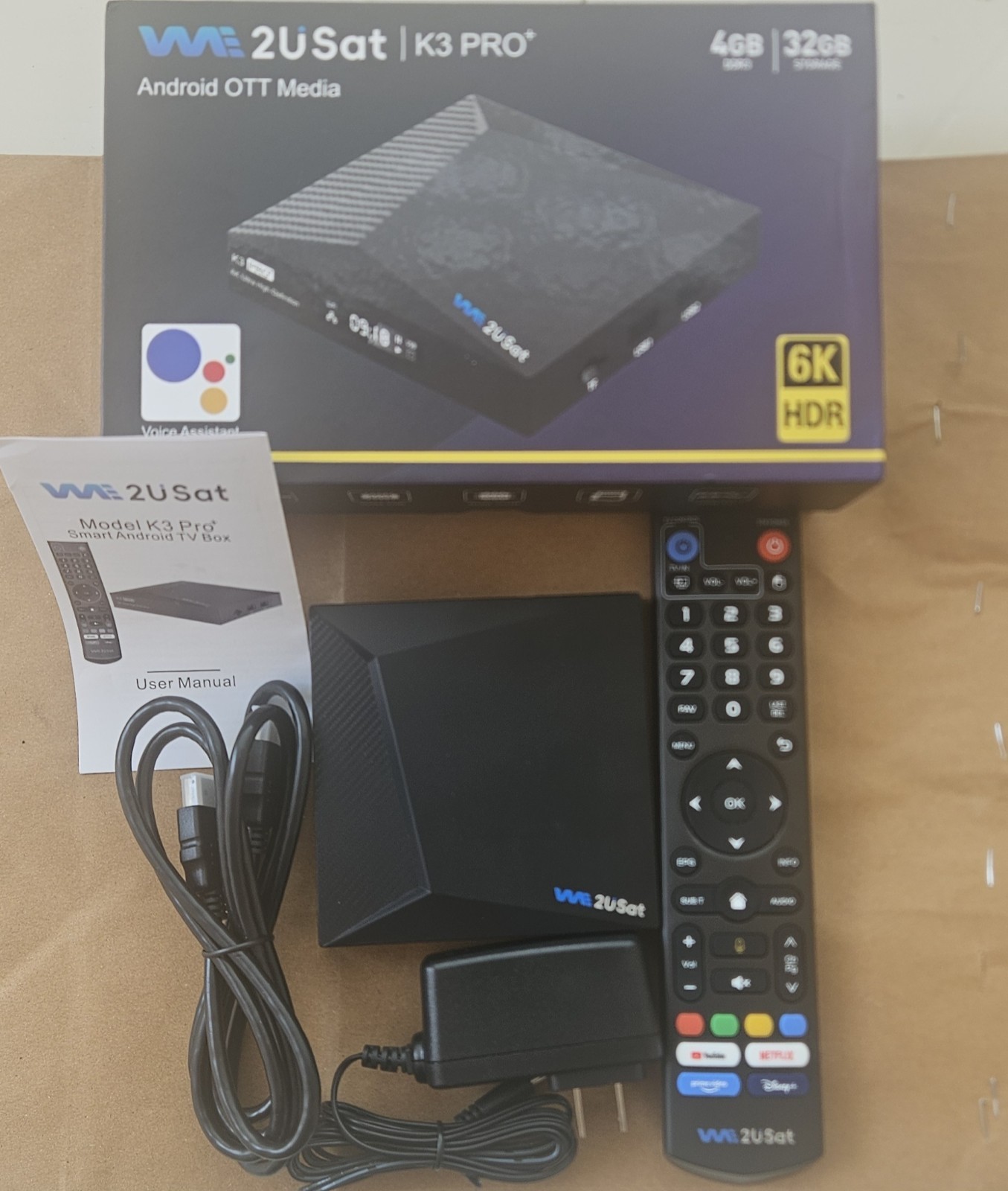 2026 NEWEST We2USat K3 PRO Android Smart TV Box Super Box V SEE V6 6K WiFi-6 US