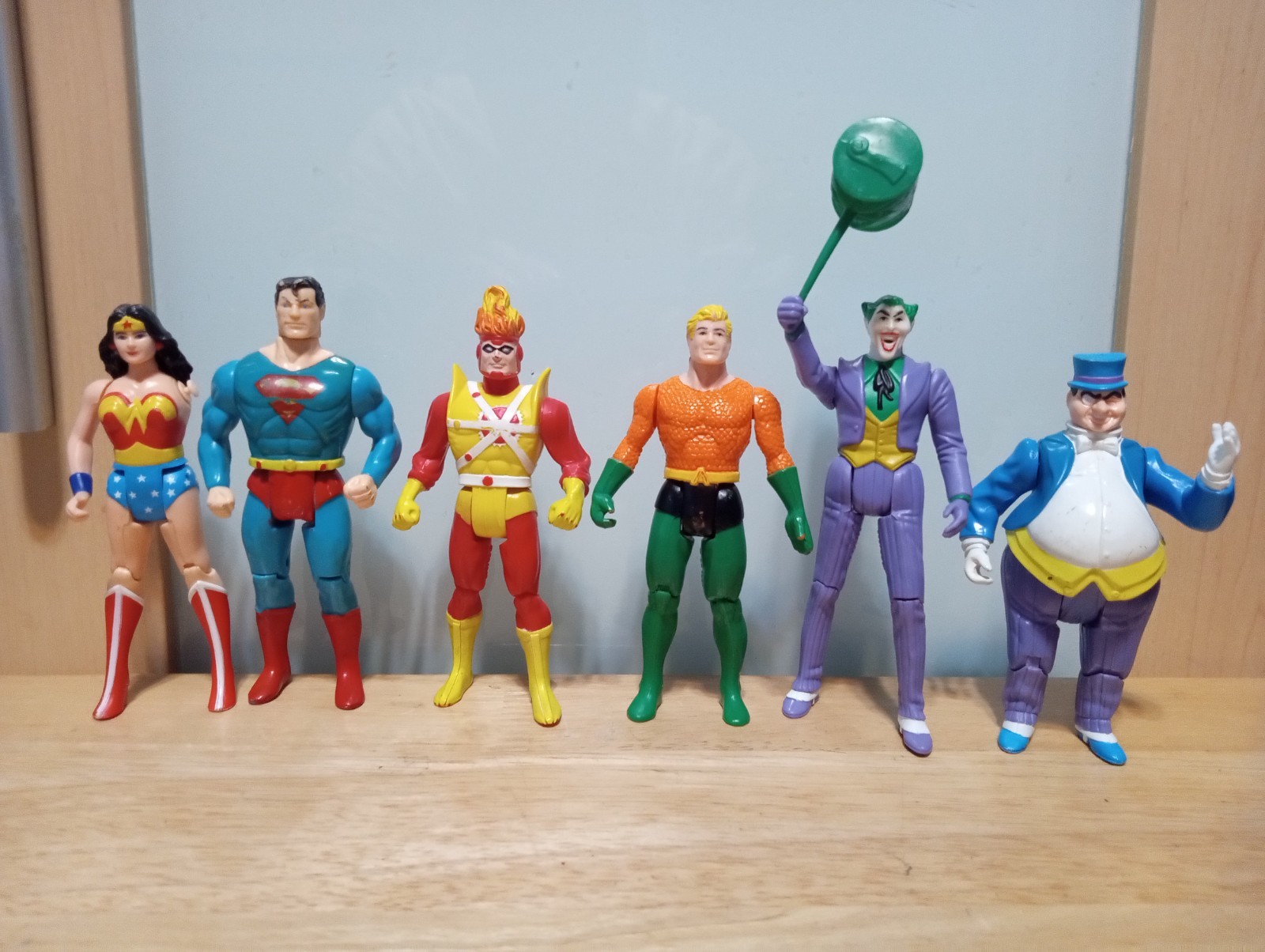 Vintage 1984 Kenner DC Super Powers Lot FIRESTORM JOKER AQUAMAN PENGUIN & more