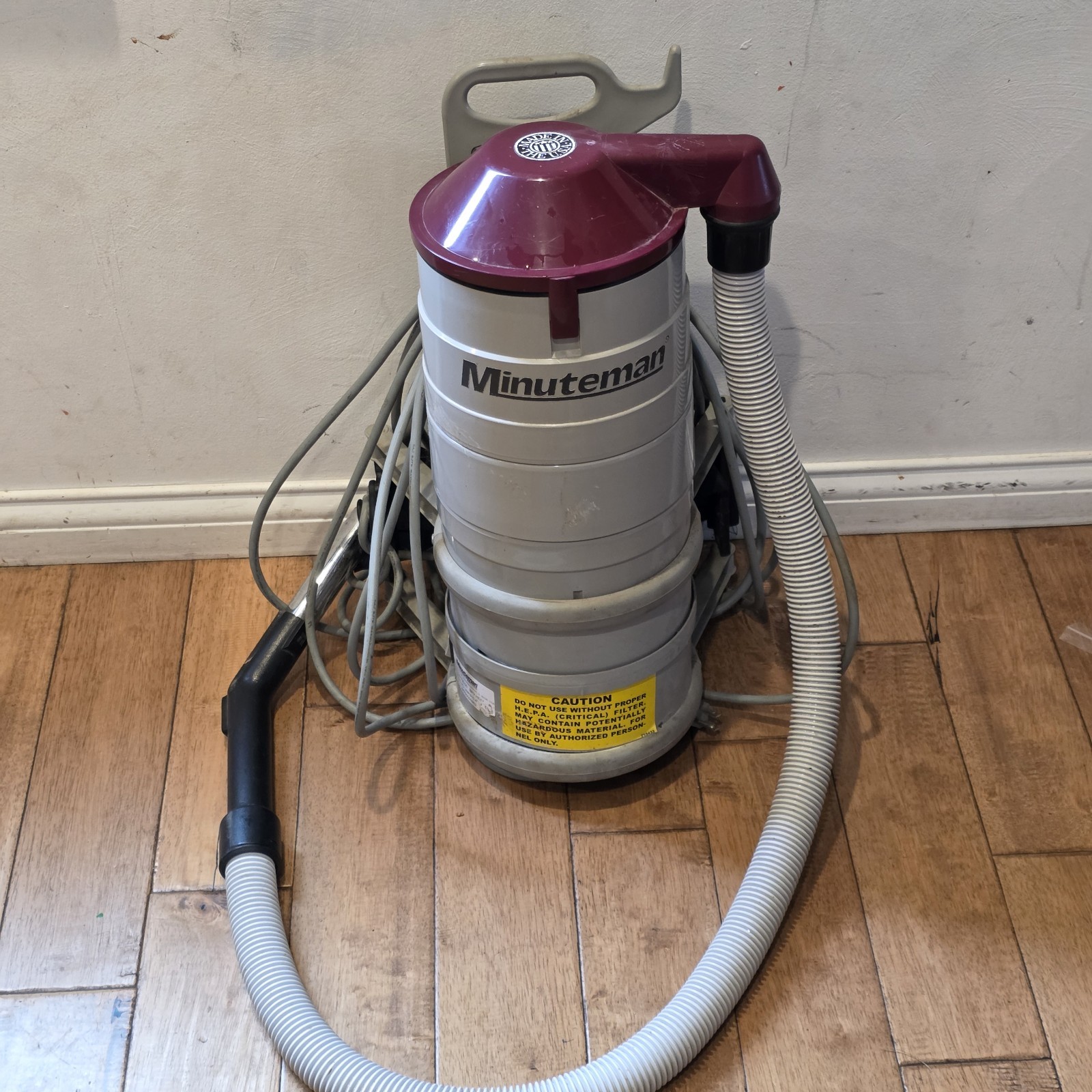 Minuteman BPV HEPA Backpack Vacuum C84790-00 Commercial Janitorial Work Tested