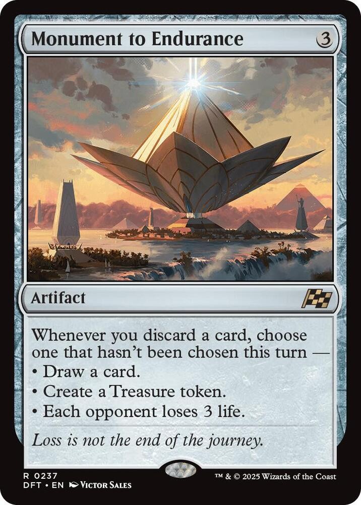1x Monument to Endurance - Aetherdrift Near Mint - MTG