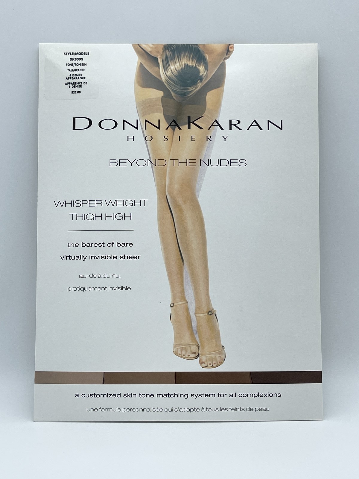 Donna Karan Hosiery, Tall, B04, DKS003, Whisper Weight Thigh High