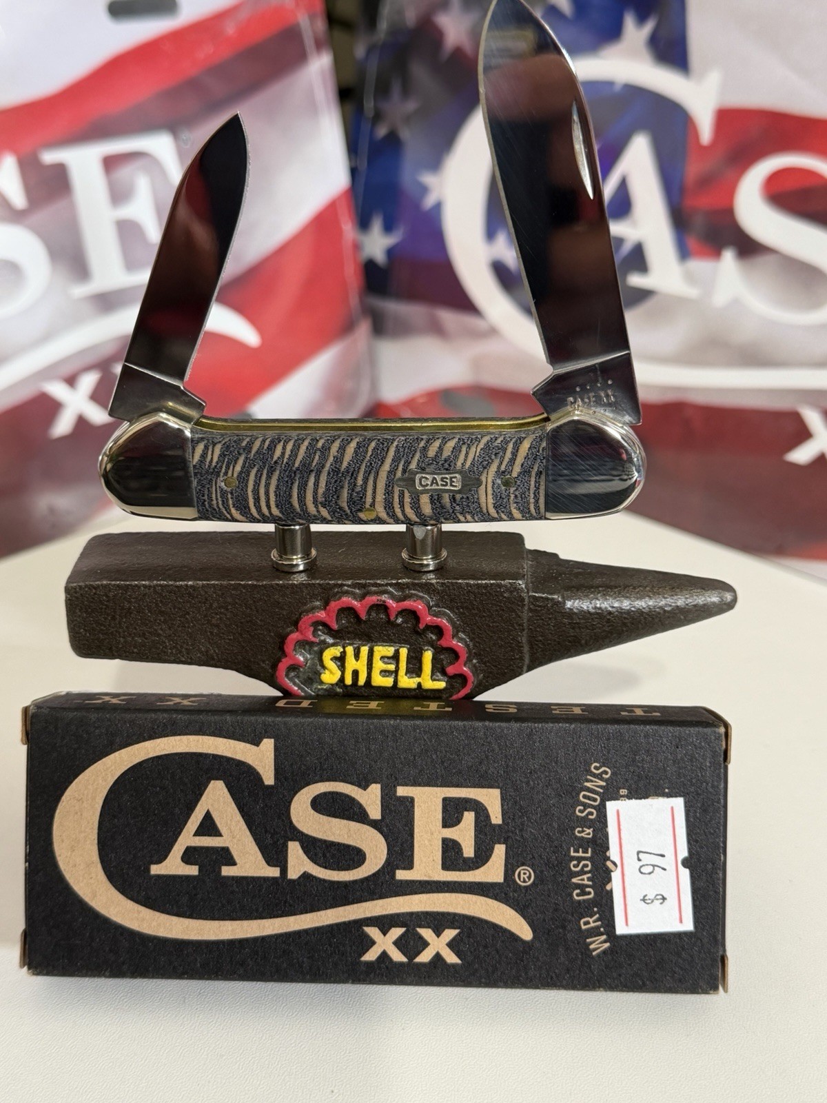 CASE XX FPR 2021 SMOOTH BLACK CURLY OAK WOOD *RARE* BUTTERFLY SHIELD CANOE CASE XX FPR 2021 SMOOTH BLACK CURLY OAK WOOD *RARE* BUTTERFLY SHIELD CANOE