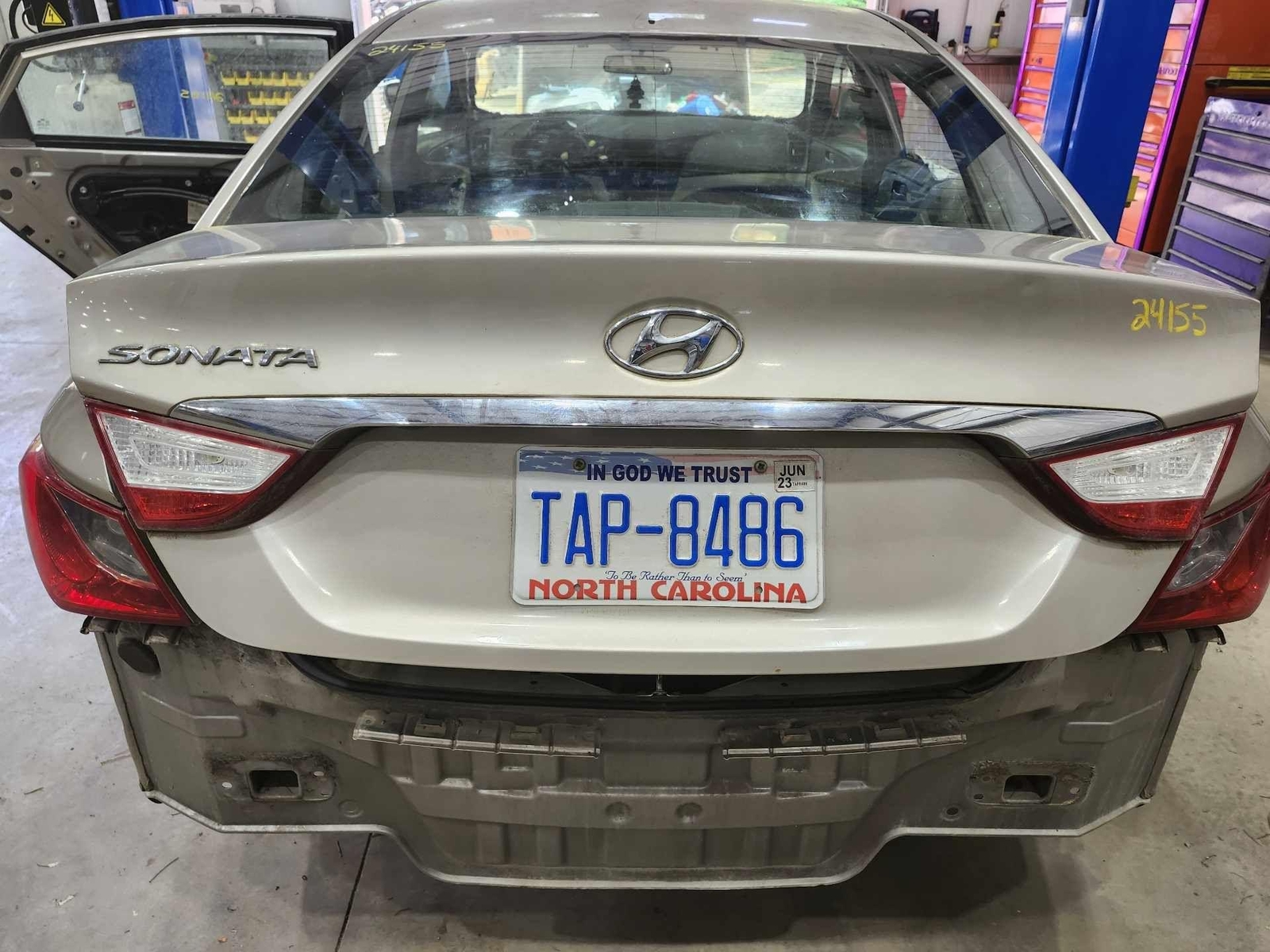 11-14 Hyundai Sonta 2.4L Deck-Lid Trunk Hatch Assembly Gold SV OEM 692003Q000