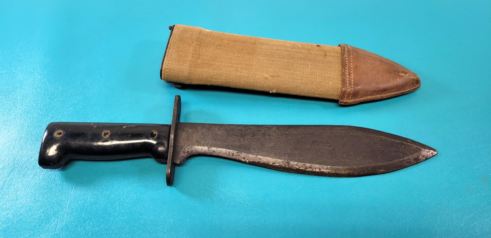Vietnam War KIFFE JAPAN M1917 Bolo Knife + WWI Brauer Bros 1917 Scabbard TR1809