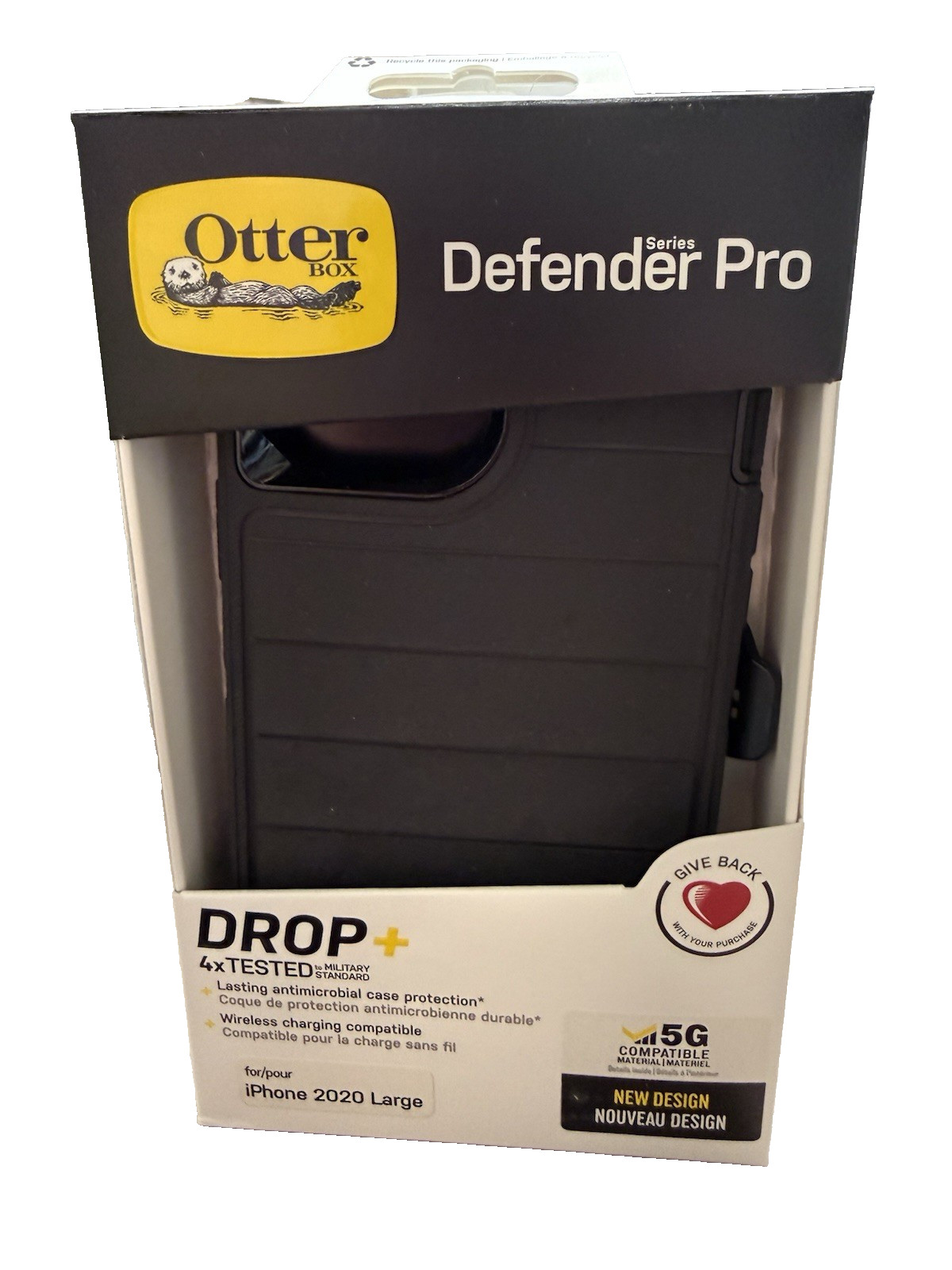 OtterBox Defender Pro Series Case Protection For iPhone2020 LARGE- Black OtterBox Defender Pro Series Case Protection For iPhone2020 LARGE- Black
