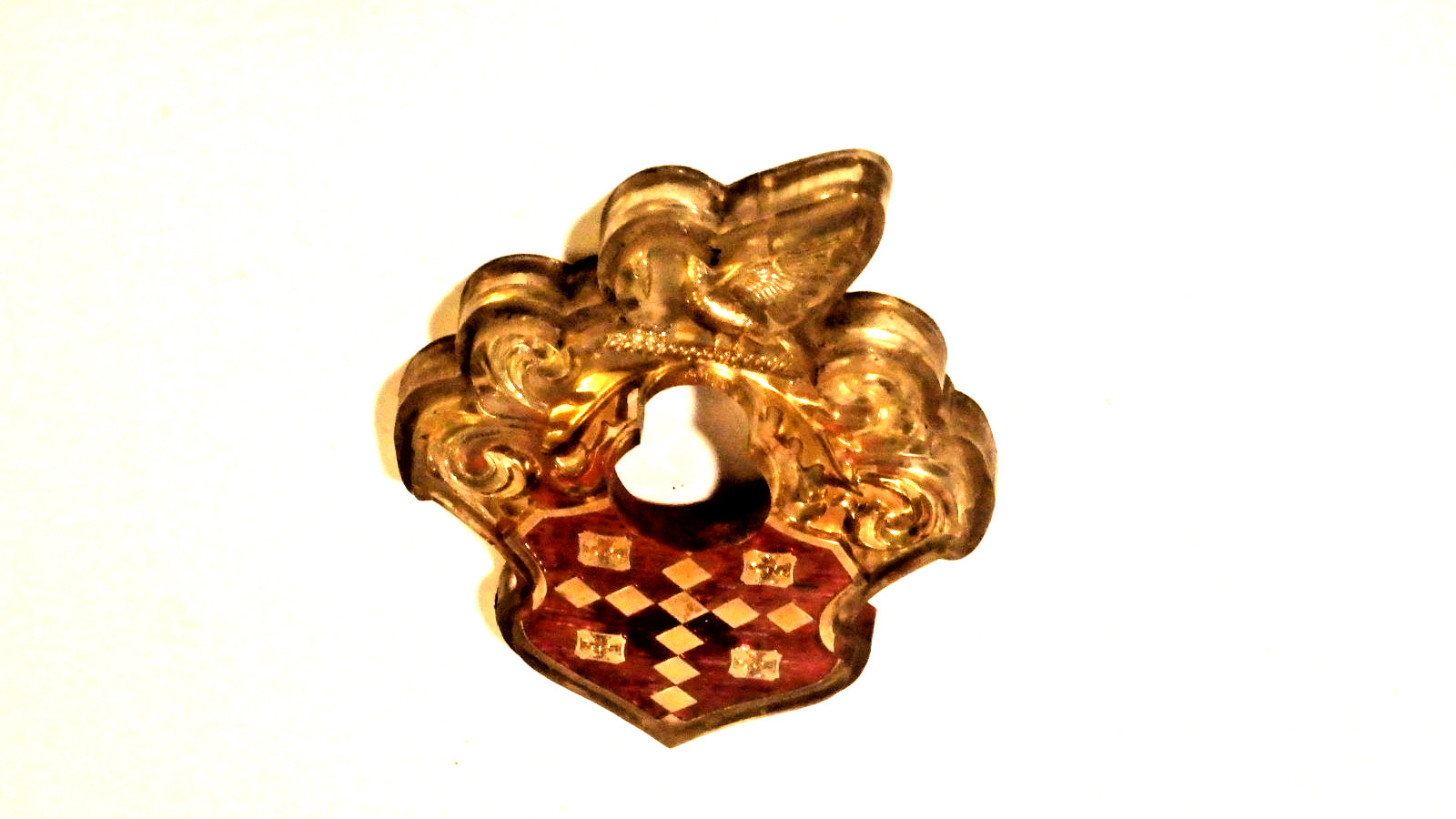 Vintage 1940s - 1950s Packard luxury model Packard automotive crest dash emblem Vintage 1940s - 1950s Packard luxury model Packard automotive crest dash emblem