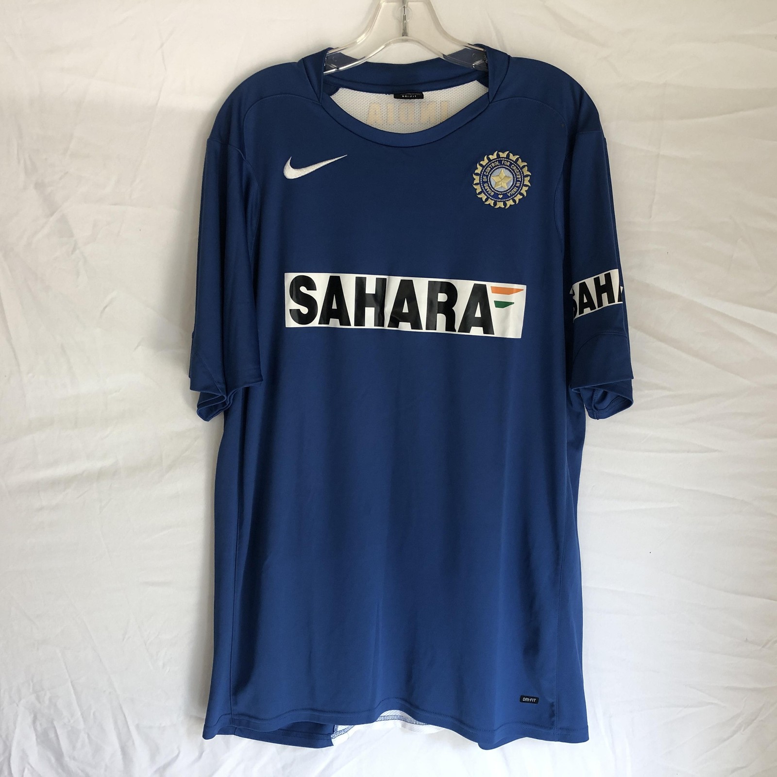 India National Cricket Team Jersey Mens XL Blue Cricket Dri-FIT Nike Sahara