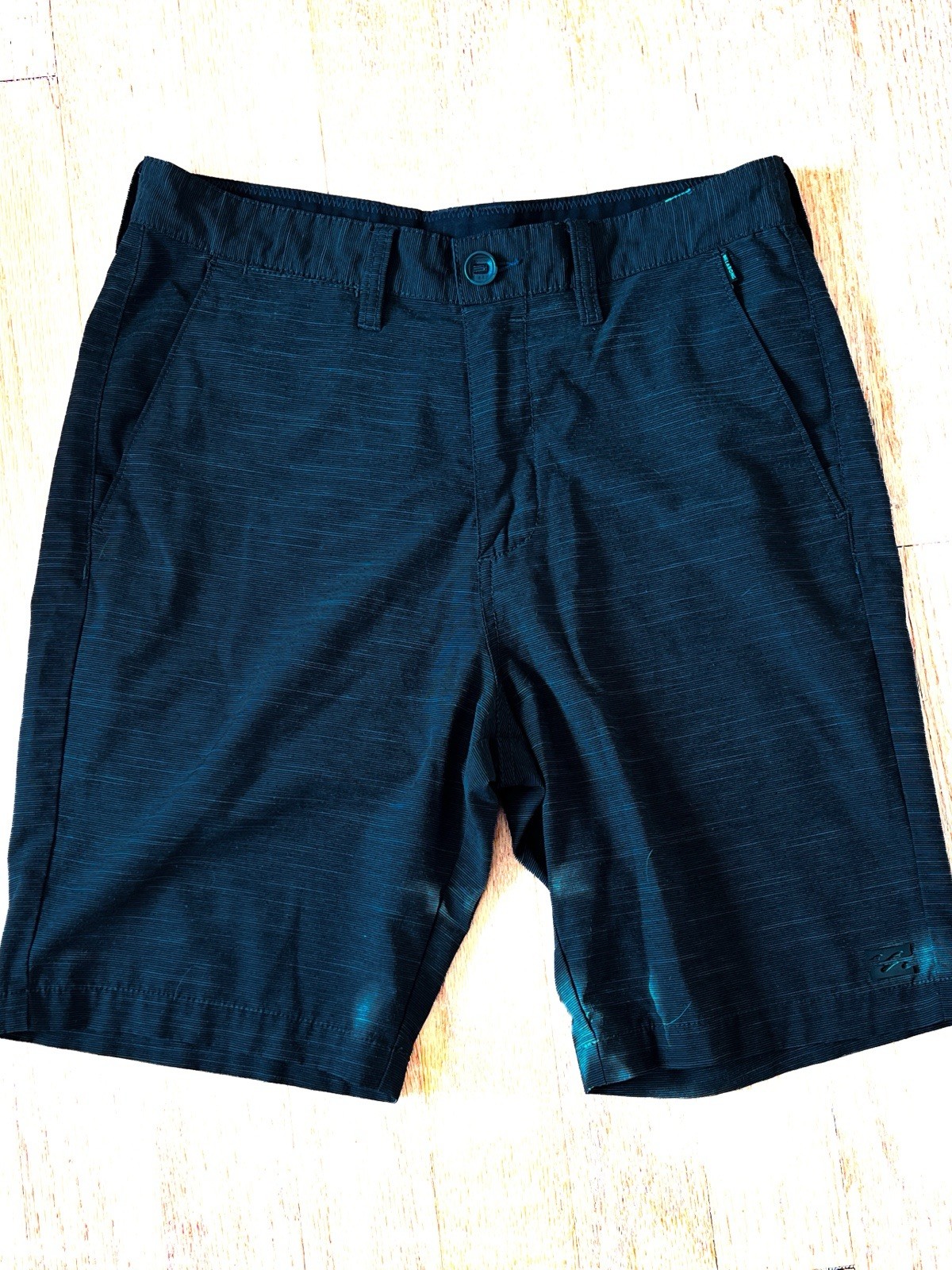 Billabong Crossfire Slub Shorts Mens 30 Black Quick Dry Stretch Hybrid Chino
