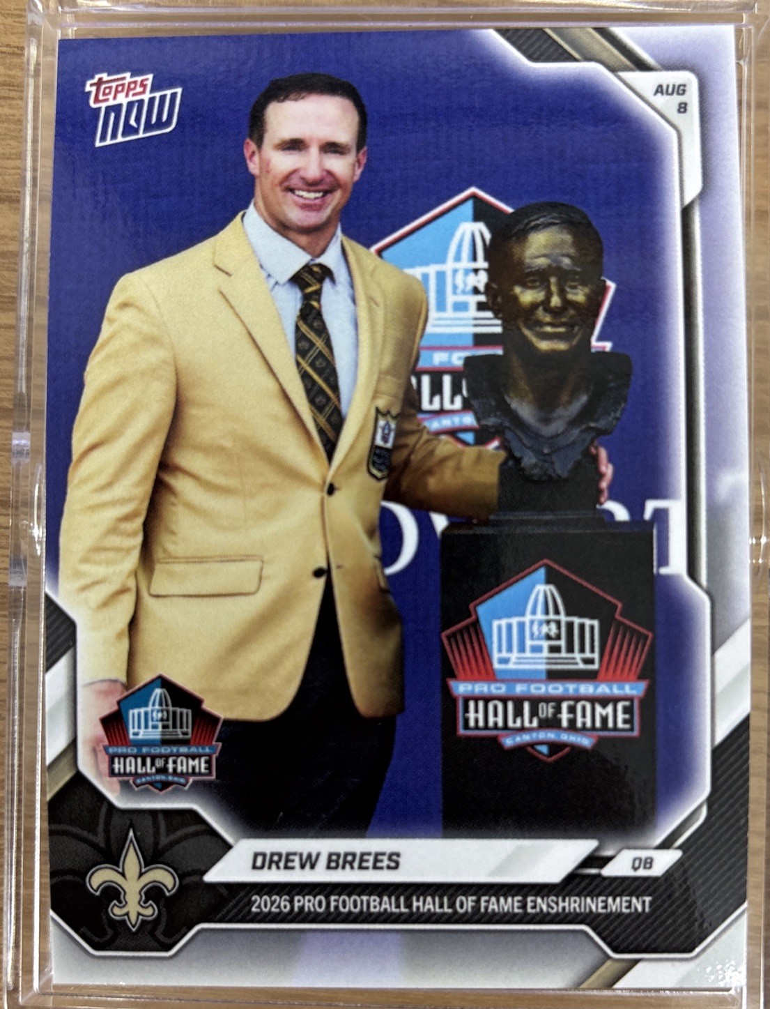 🏈 Drew Brees - Hall of Fame - 2026 NFL Topps NOW #OS1 - Saints 🏈 Drew Brees - Hall of Fame - 2026 NFL Topps NOW #OS1 - Saints