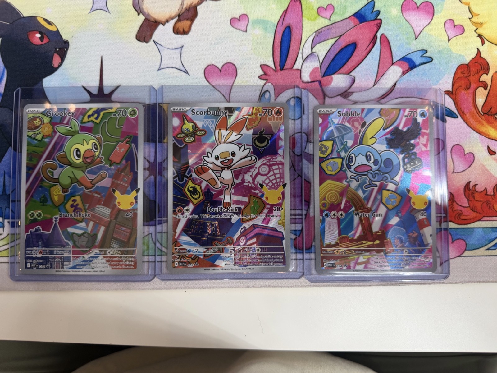 Pokemon TCG first partner galar region starters Grookey/Scorbunny/Sobble