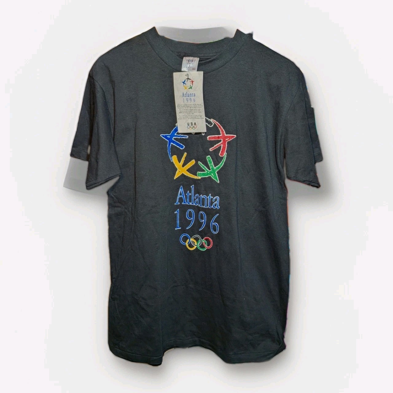 Delta 1996 Atlanta Olympics Shirt Size Mens Large Made In USA NWT Vintage 90s Delta 1996 Atlanta Olympics Shirt Size Mens Large Made In USA NWT Vintage 90s