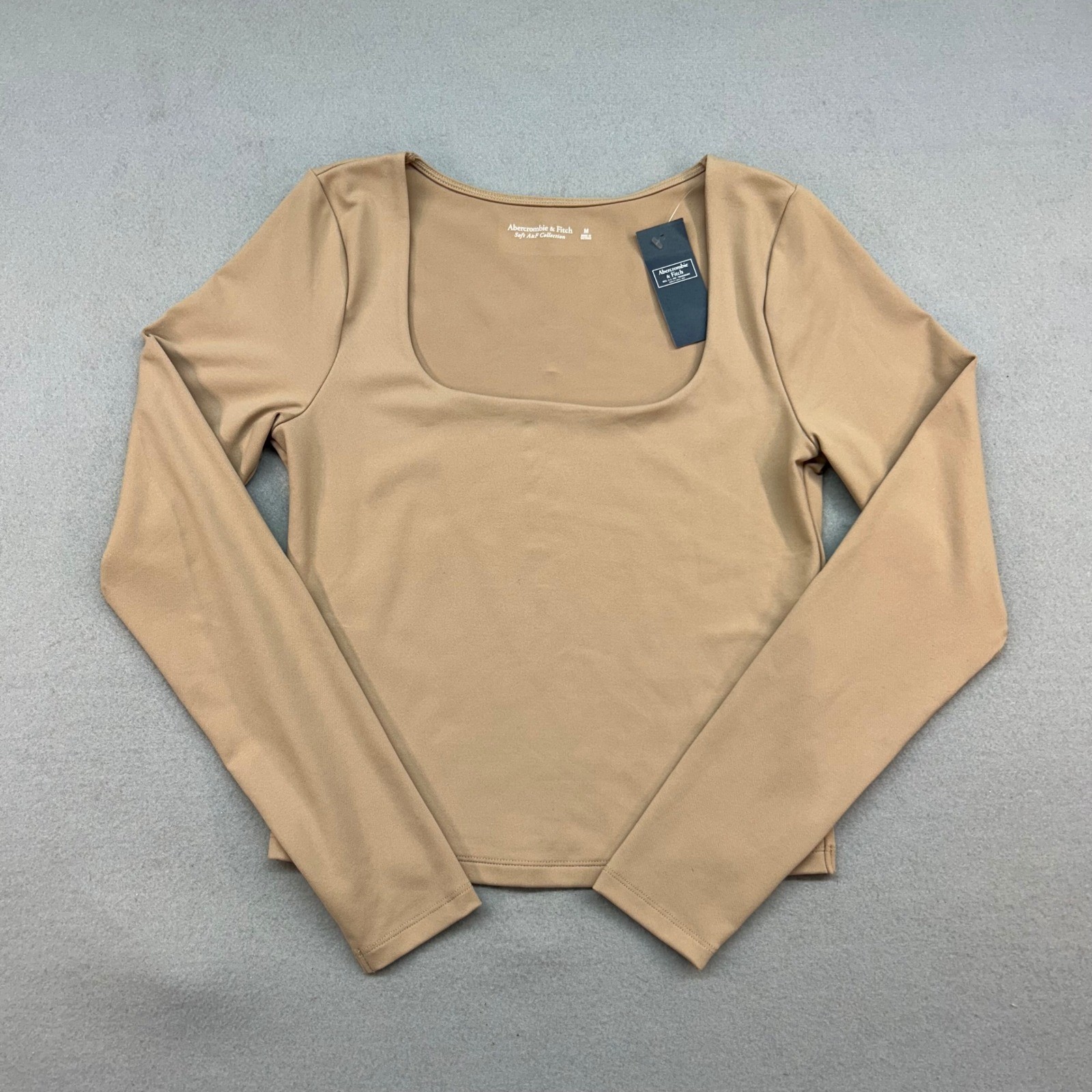 NWT Abercrombie & Fitch Soft AF Collection Square Neck Long Sleeve Top Sz M NWT Abercrombie & Fitch Soft AF Collection Square Neck Long Sleeve Top Sz M