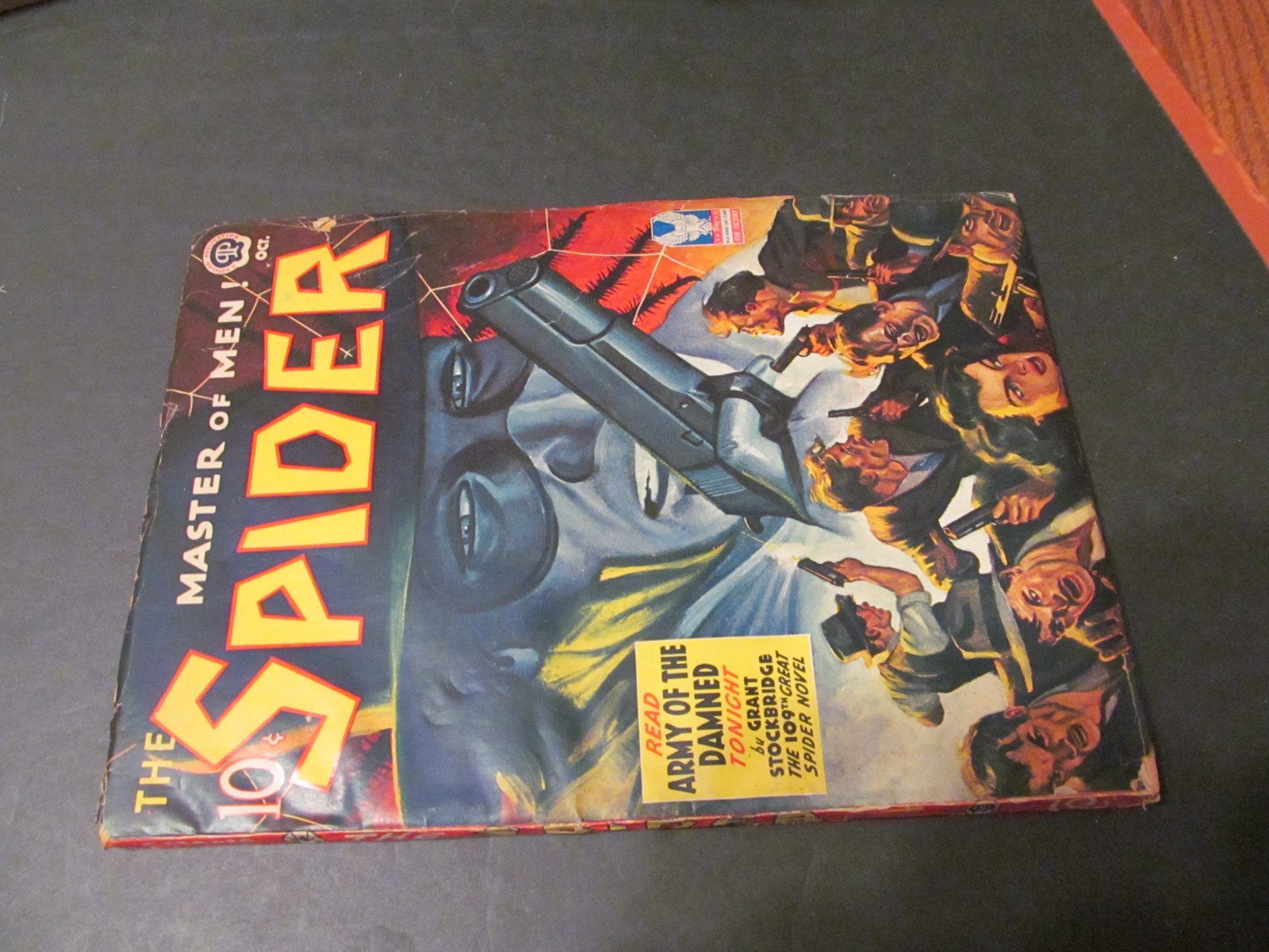 vintage SPIDER PULP, OCTOBER 1942, \ vintage SPIDER PULP, OCTOBER 1942, \