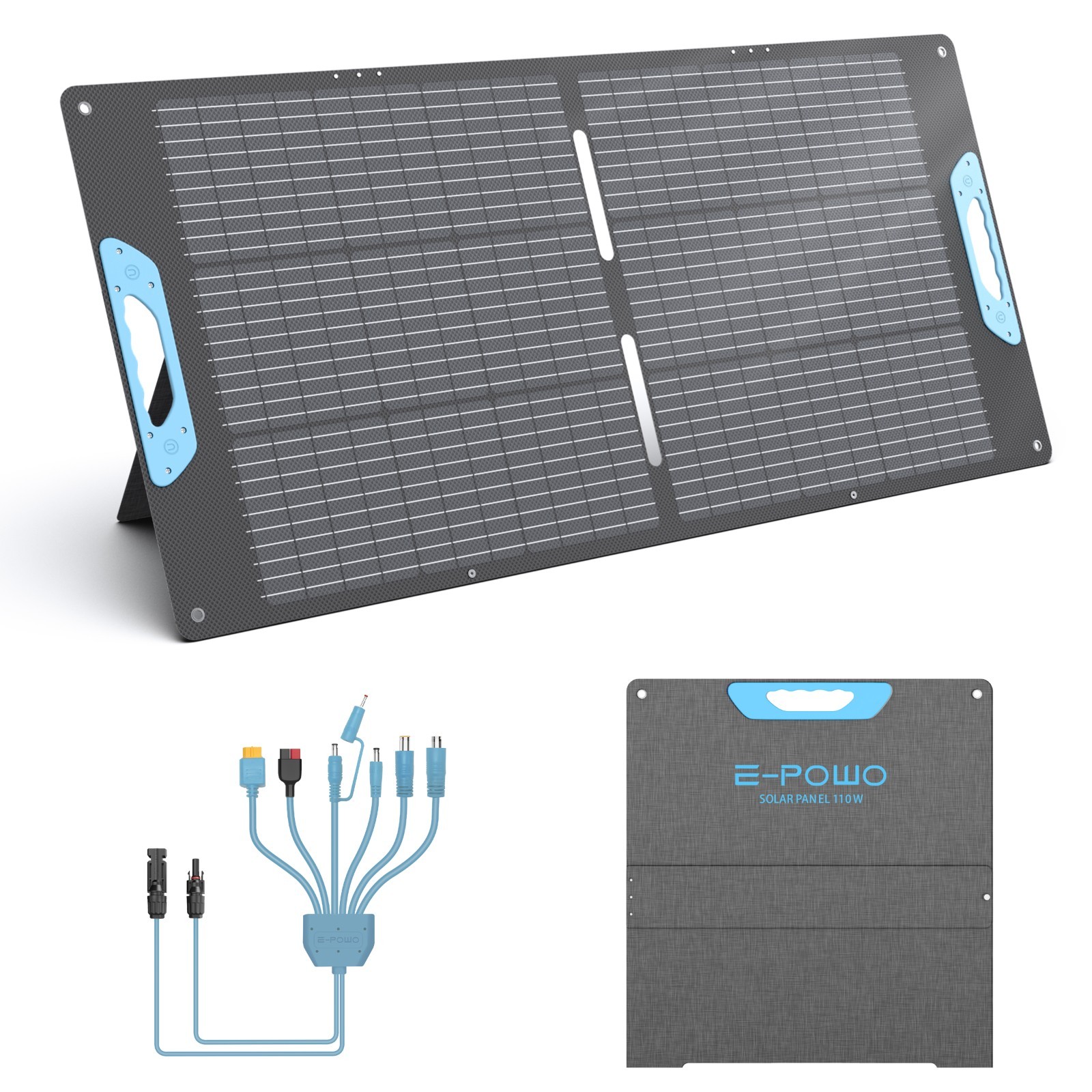 110W 220W 400W Portable Solar Panels for BLUETTI Elite 100 200 300 Power Station