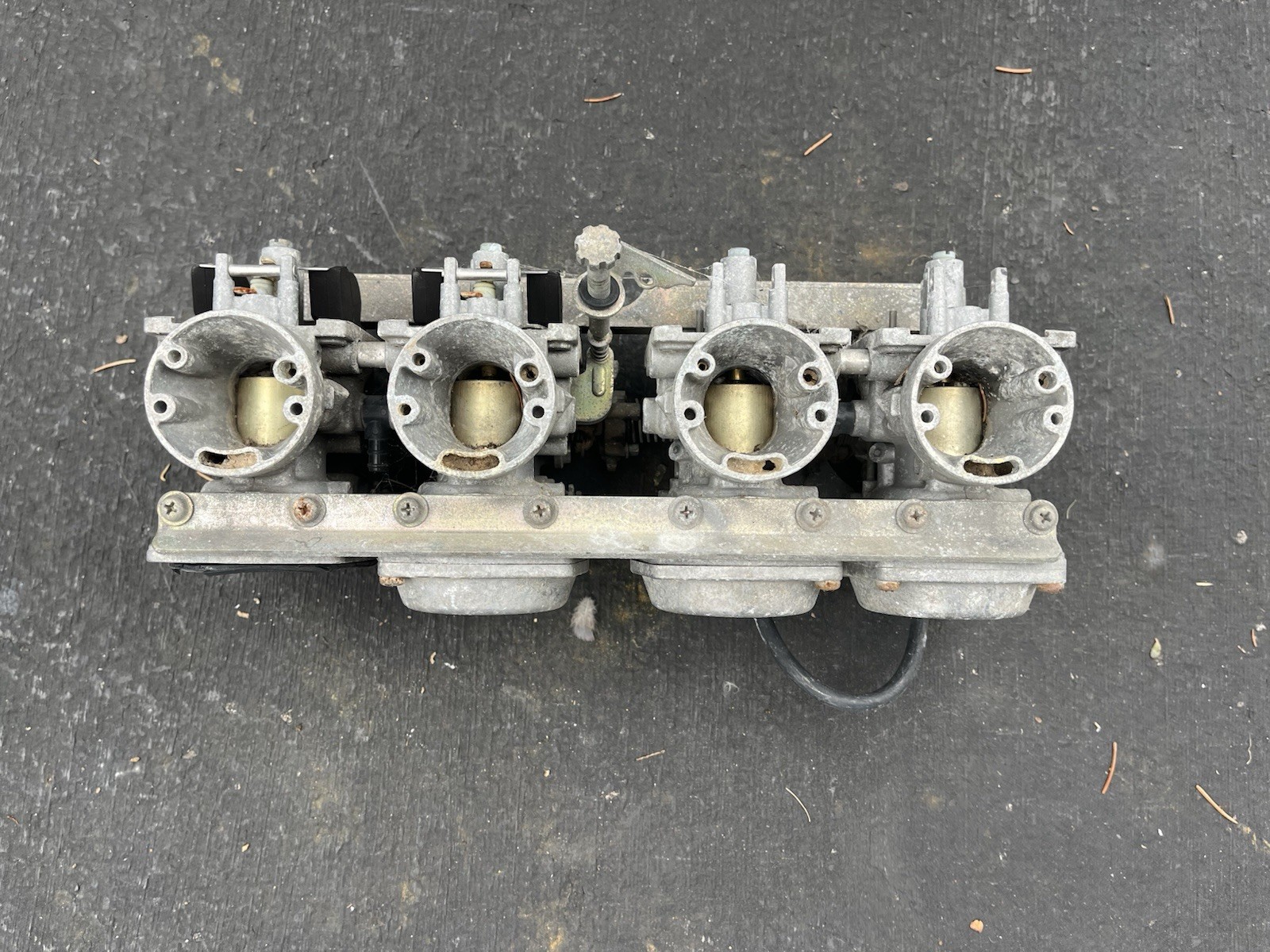 Vintage Mikuni 4 Cylinder CV Carburetor Assembly Bank 42mm 55mm Core Rebuild