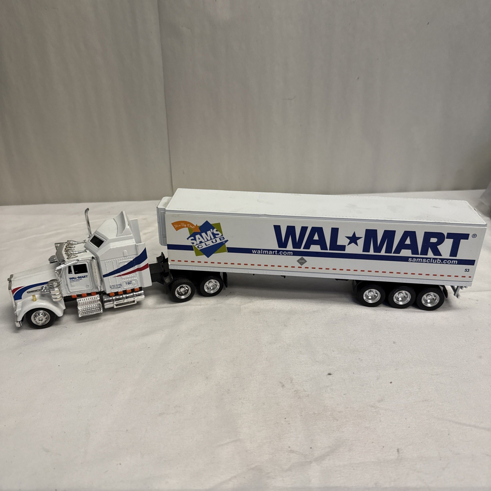 Wal-Mart Sam\'s Club Semi Truck & Trailer Kenworth Sleeper Cab (No Box)