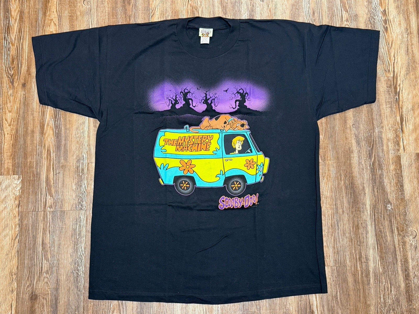 Vintage 1997 Scooby Doo The Mystery Machine SHIRT XXL Cartoon Network Halloween
