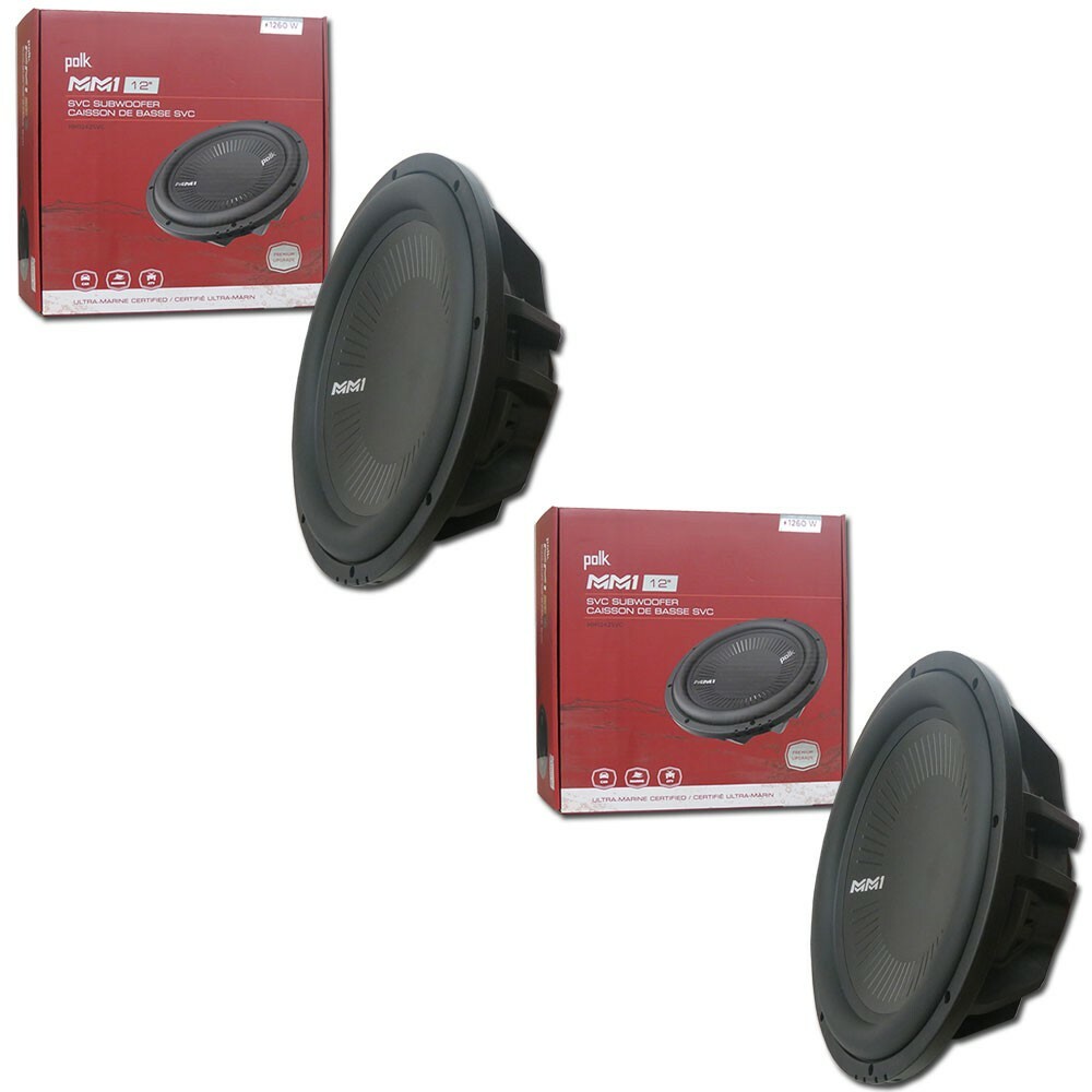 2 x POLK AUDIO MM1 SERIES 12\
