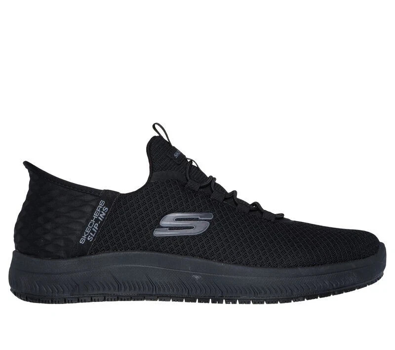 Skechers Work Hands Free Slip ins Slip Resistant Summits Colsin 200205 Black