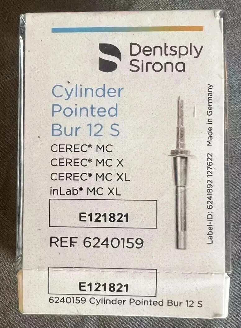 Brand New Sealed CEREC® MCXL Cylinder Pointed Bur #12S Brand New Sealed CEREC® MCXL Cylinder Pointed Bur #12S