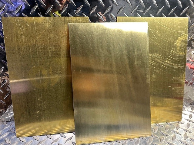 BRASS 18g SHEET PLATE NEW (3pcs) 8X12