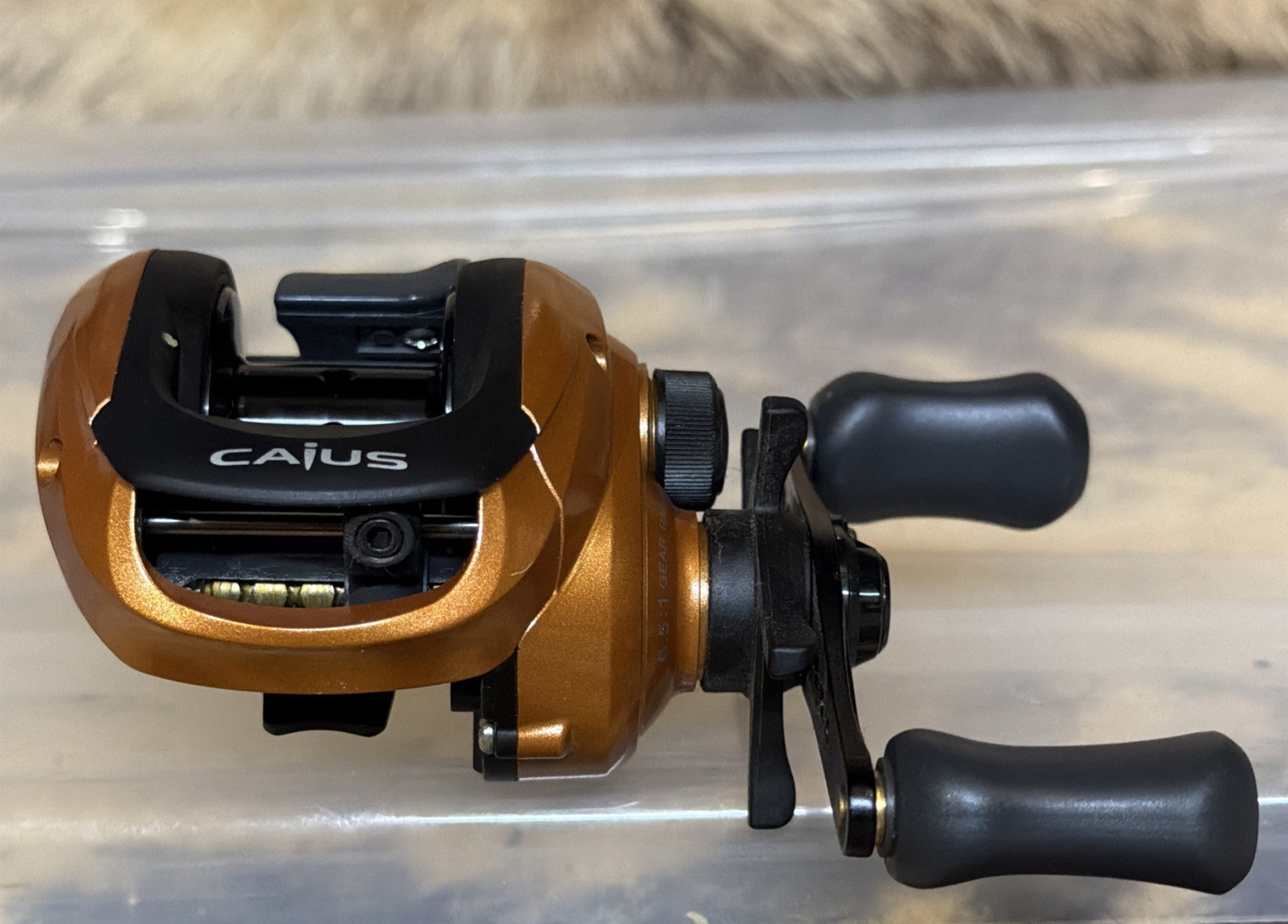Shimano Caius 201 Left Hand Low Profile Copper Body Bait Cast Fishing Reel