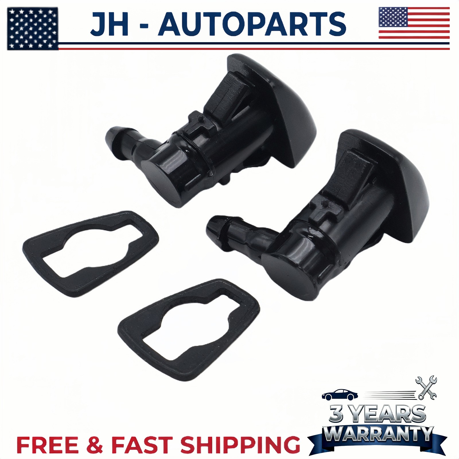 2X Windshield Wiper Nozzle Sprayer Washer Spray for 2008-2012 Ford Fusion 2X Windshield Wiper Nozzle Sprayer Washer Spray for 2008-2012 Ford Fusion
