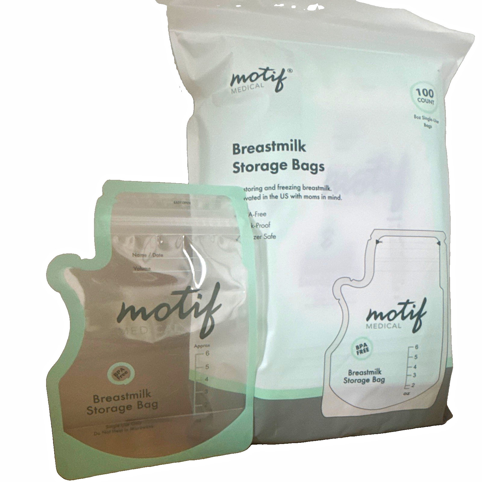 NEW** Sealed** Motif Medical Breast Milk Storage Bags 8oz 100 Count NEW** Sealed** Motif Medical Breast Milk Storage Bags 8oz 100 Count