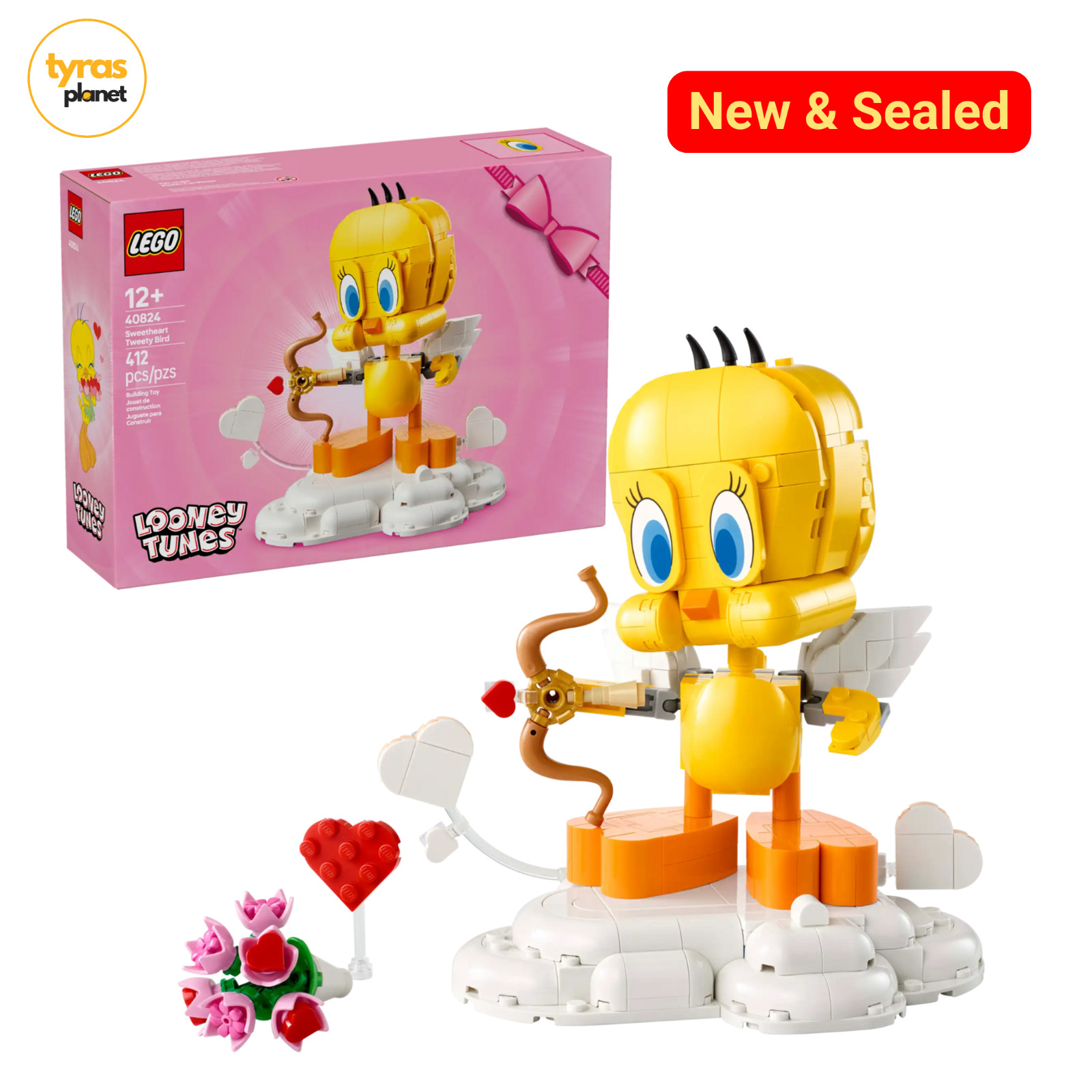 Lego 40824 Sweetheart Tweety Bird Valentine Day Couple Gift Toy NEW SEALED