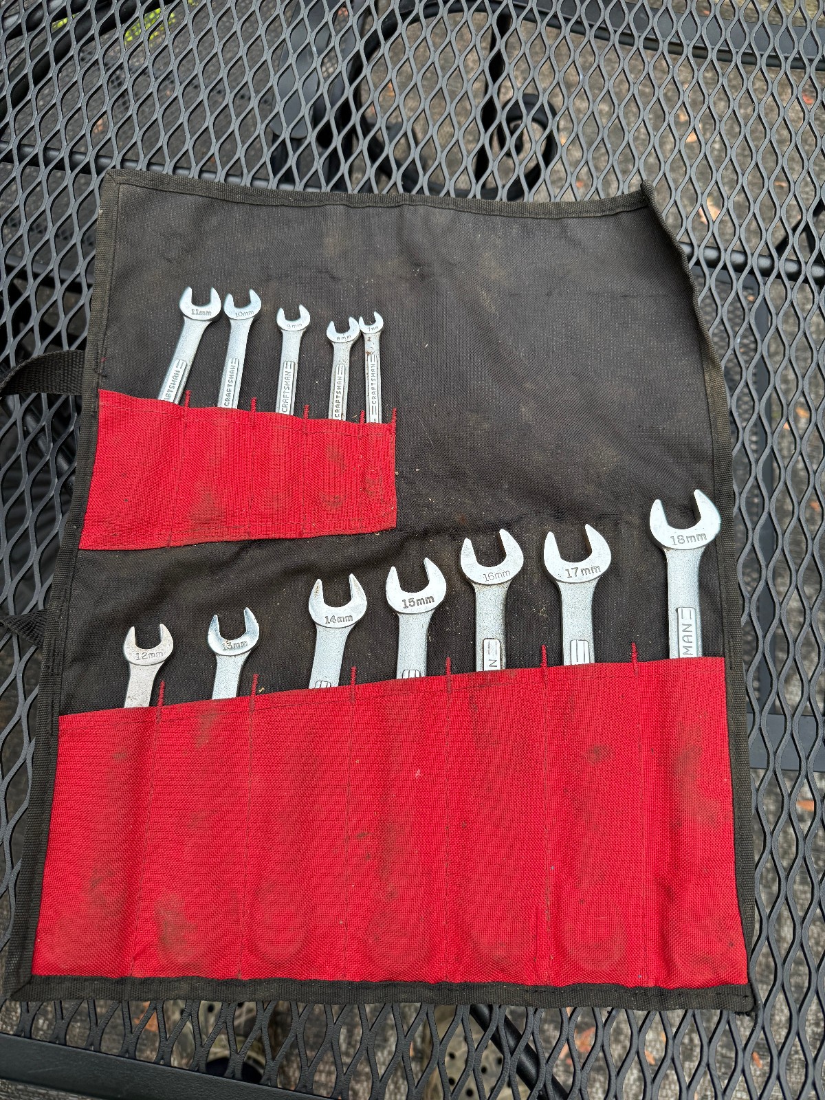 Vintage craftsman wrenches made in the usa tools roll up pouch Vintage craftsman wrenches made in the usa tools roll up pouch