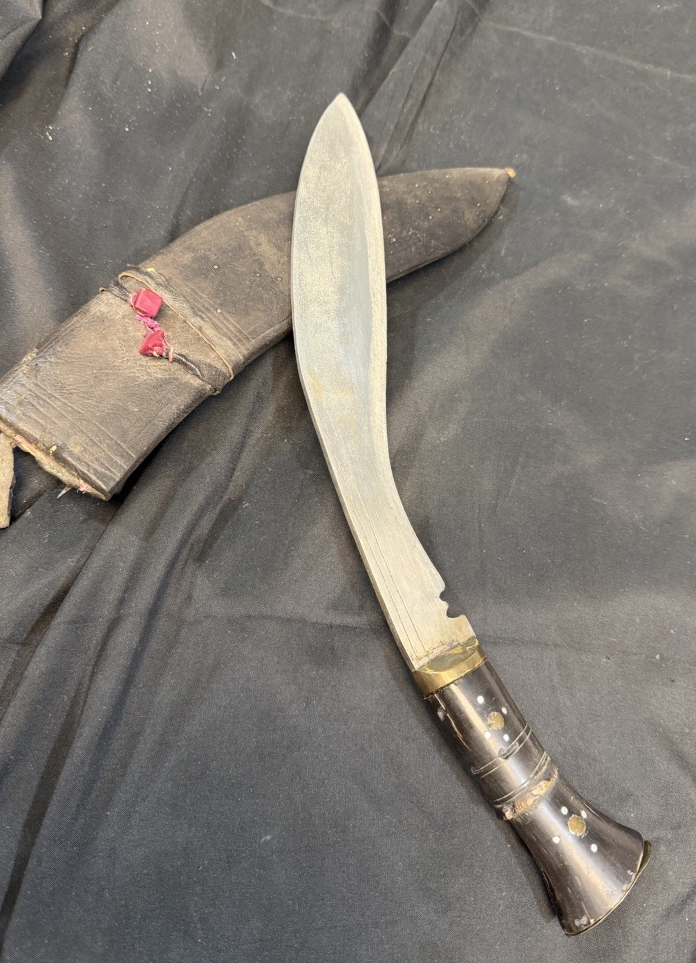 Vintage Nepalese Kukri Knife with Original Leather Sheath Vintage Nepalese Kukri Knife with Original Leather Sheath