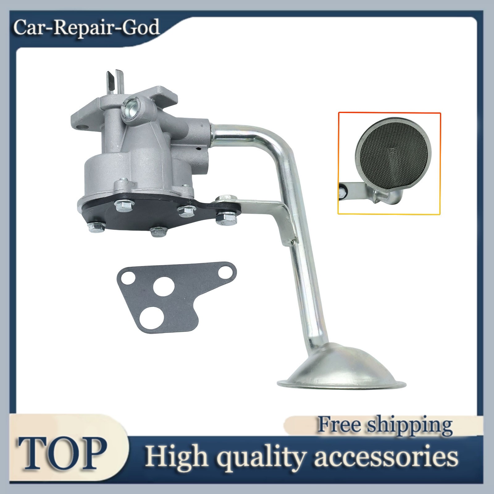 High Volume Oil Pump For 1987-2006 Jeep TJ Wrangler Cherokee Wagoneer 4.0L
