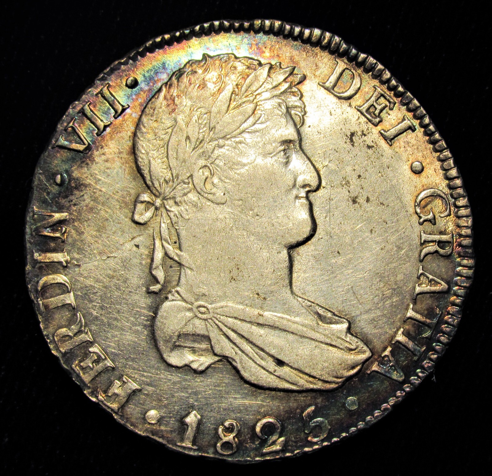 Bolivia: Ferdinand VII 8 Reales 1825 PTS-JL. BU Bolivia: Ferdinand VII 8 Reales 1825 PTS-JL. BU