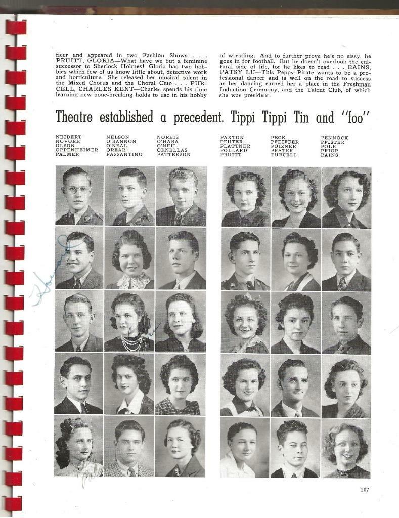 1939 PASEO HIGH SCHOOL YEARBOOK, THE PASEON, KANSAS CITY, MISSOURI (WOOD COVERS)