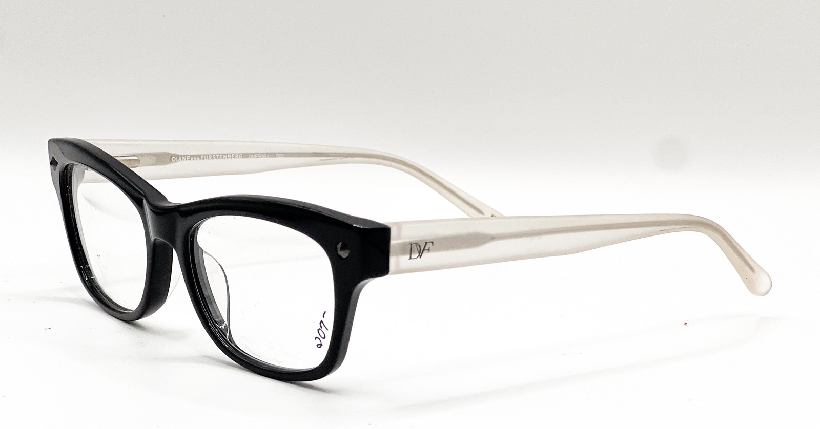 NEW DIANE VON FURSTENBERG DVF5061 001 BLACK AUTHENTIC EYEGLASSES 48-17