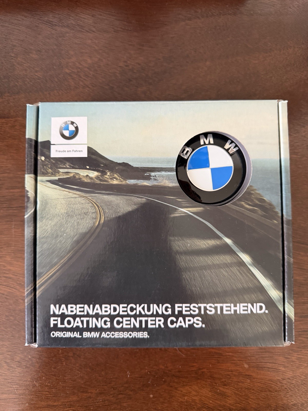 BMW Floating Center Caps - Blue & White