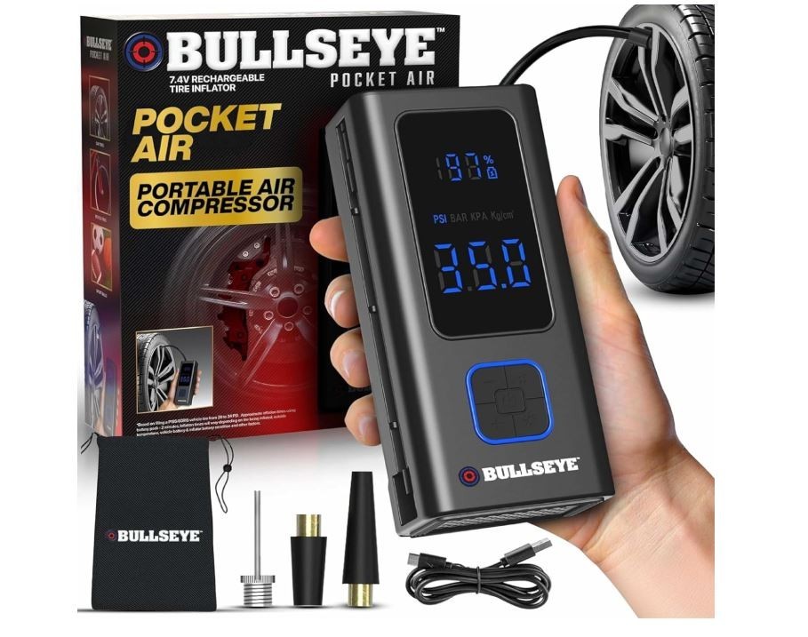 POCKET AIR Tire Inflator Portable Air Compressor - POCKET AIR Tire Inflator Portable Air Compressor -