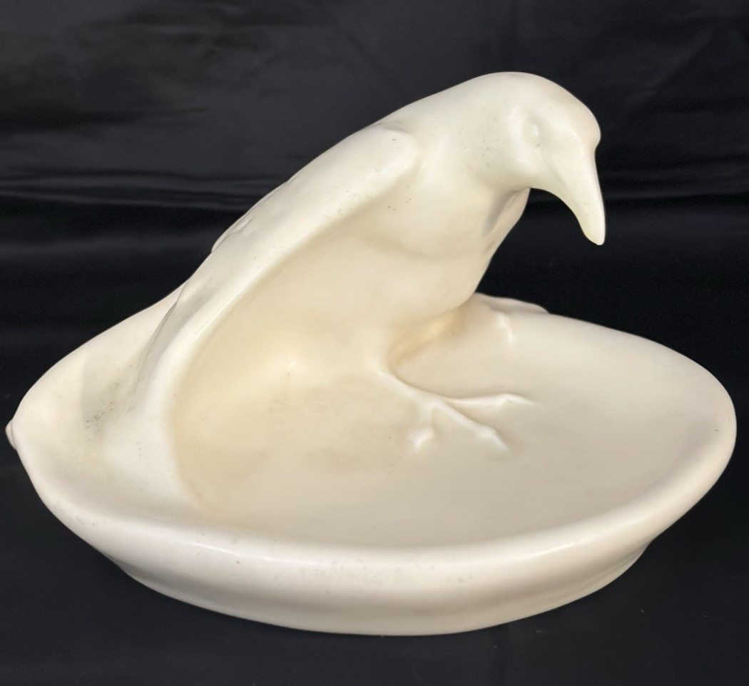 ROOKWOOD POTTERY CROW (ROOK) DISH 1941....MINT