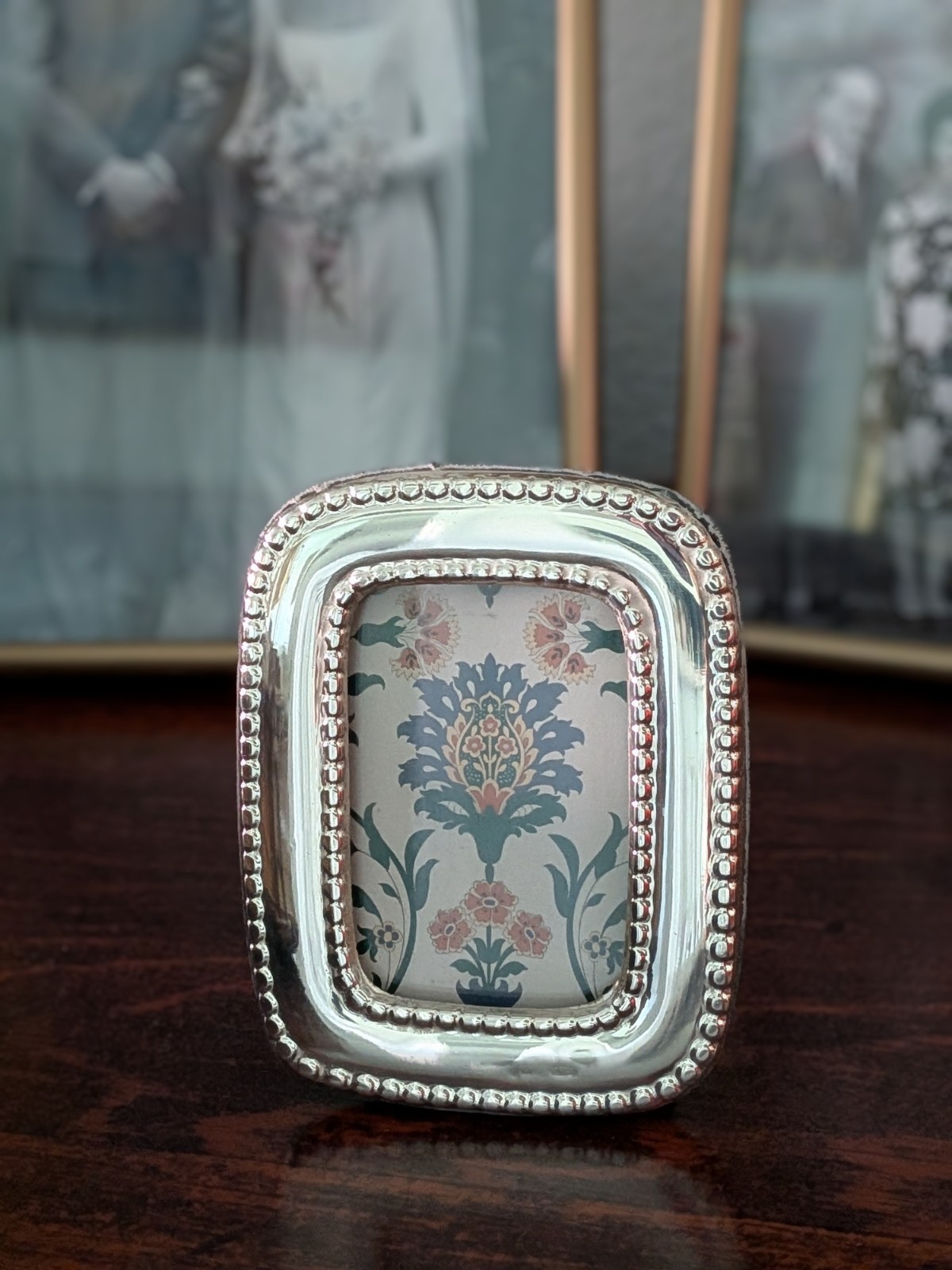 Vintage Wallace Silversmiths Sterling Silver Mini Picture Frame-Made in Italy