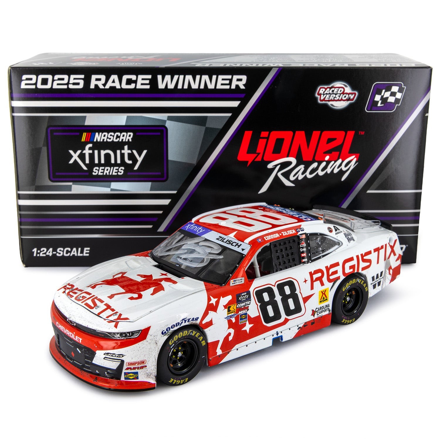 Connor Zilisch / Dale Earnhardt Jr Dual Autographed Pocono Race Win 1:24 Connor Zilisch / Dale Earnhardt Jr Dual Autographed Pocono Race Win 1:24