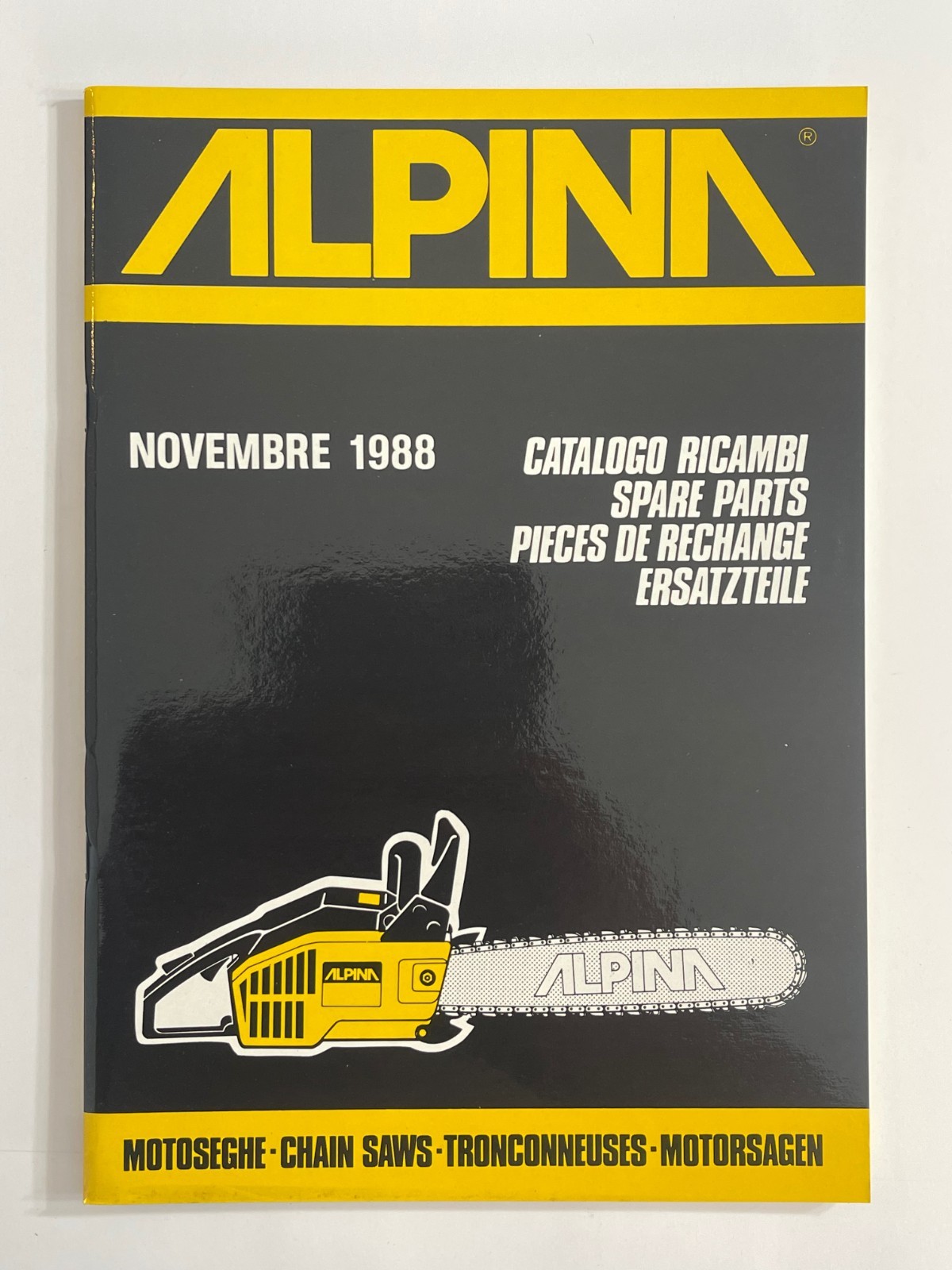 Original 1988 - Alpina Chainsaws Parts Catalog Covers All Models (Master Manual)