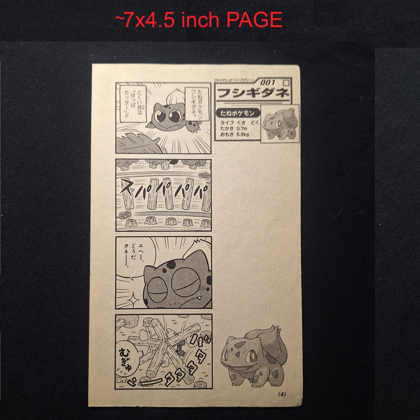 Pokemon Hoenn Ruby Sapphire 4 Koma 4Koma Comic Pages Japanese Nintendo Vintage