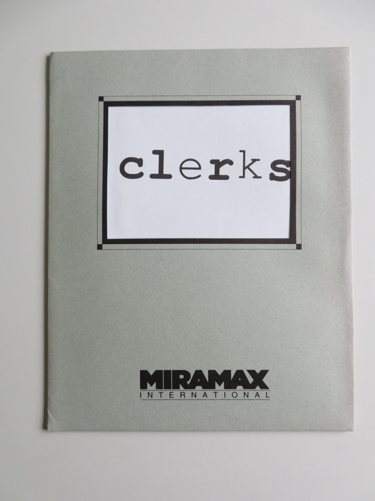 CLERKS PRESS KIT 1994 BRIAN O\'HALLORAN JEFF ANDERSON JASON MEWES KEVIN SMITH