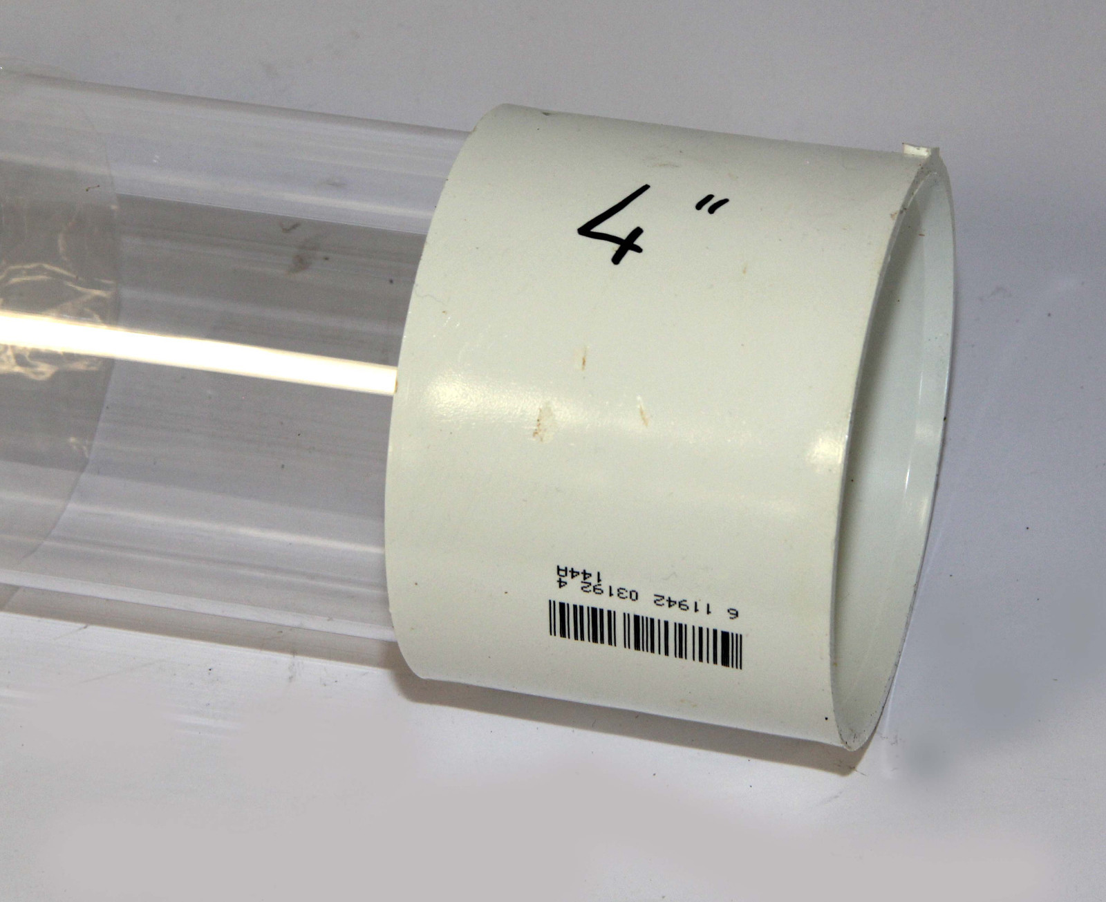 Clear acrylic Plastic Pipe 4.5